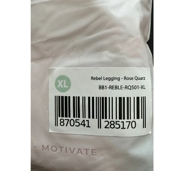 New ~ BUFFBUNNY ~ Rose Rebel Leggings Size XL High waist/ No front seam SALE - Picture 5 of 10